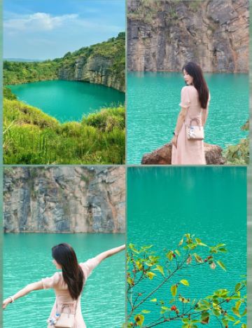 창사 주변 1시간 직행 "작은 구채" 이 녹색 보석 호수, 숨이 멎을 정도로 아름다워요