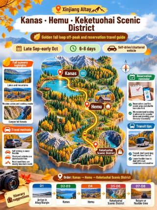 Kanas, Hemu, and Koktokay Autumn Loop Guide