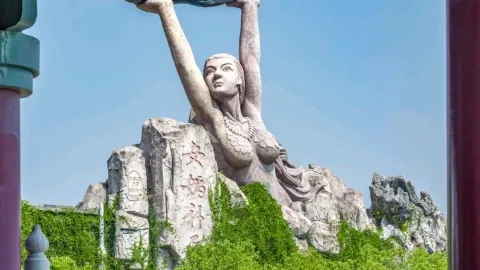 I had a blast at the Guofeng Amusement Park during the National Day holiday! 🎠 — traveler post in Ningbo
