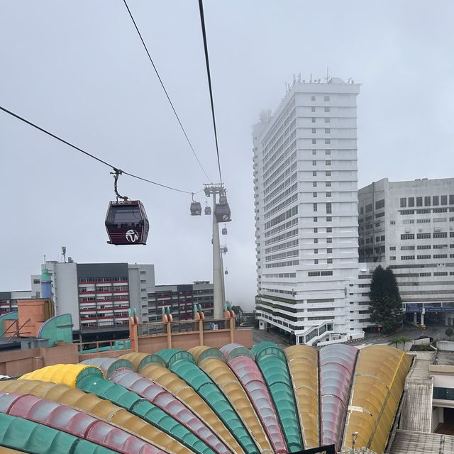 乘搭纜車到雲頂高原第一大酒店