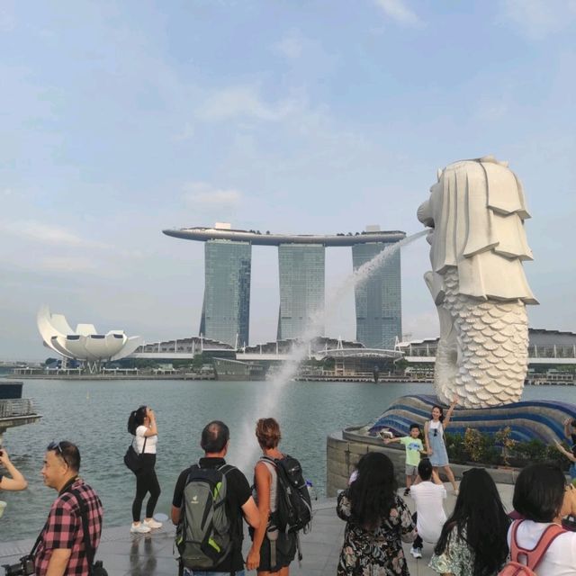 Merlion in the sunset