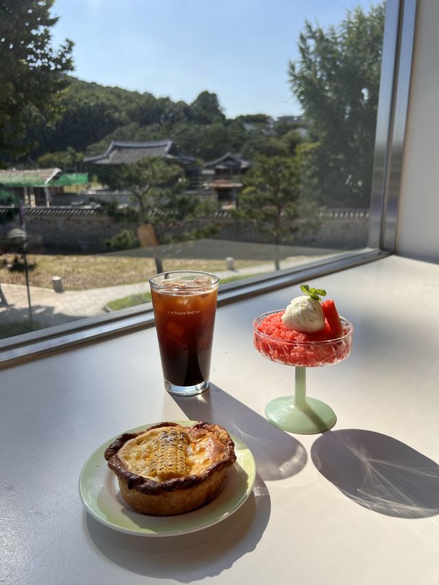 韓国【水原】韓屋ビューが綺麗なオシャレカフェ