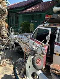 Metal art museum made from junk 