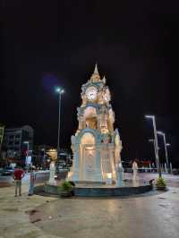 👍🏻Clock Tower at night time Surat thani