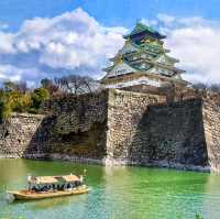The iconic historical castle in Osaka