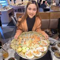 又雞煲，又海鮮，仲有羊肉打邊爐