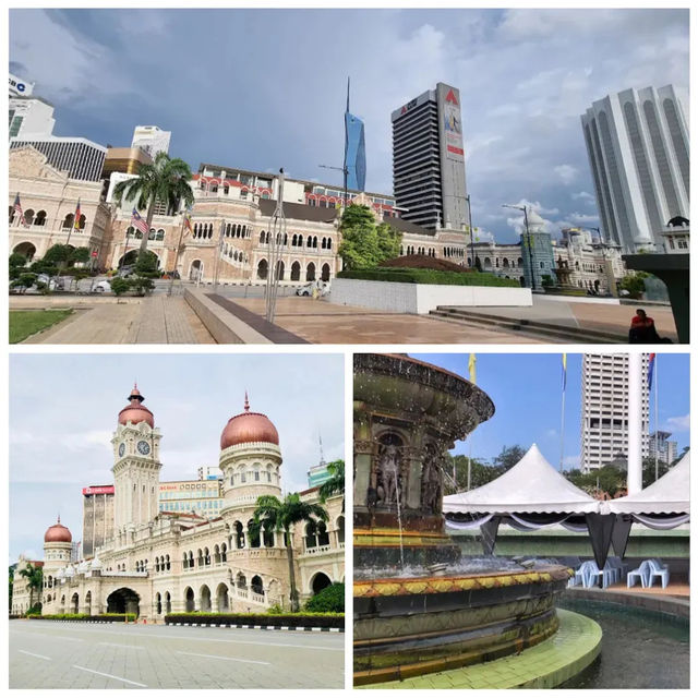 吉隆坡景點：Dataran Merdeka，享受輕鬆愉悅的步行、坐在廣場上放鬆身心。