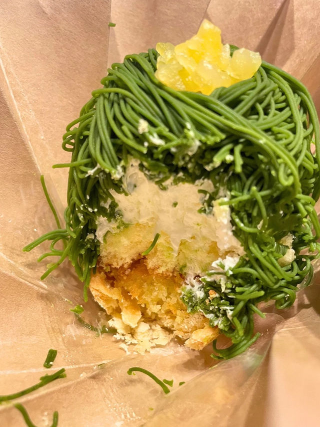 【茨城】目の前で作られる絹糸モンブランが美味しい🌰