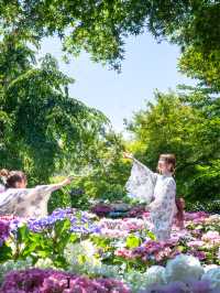 💚ハートの空と紫陽花が撮れる絶景カフェ☕✧