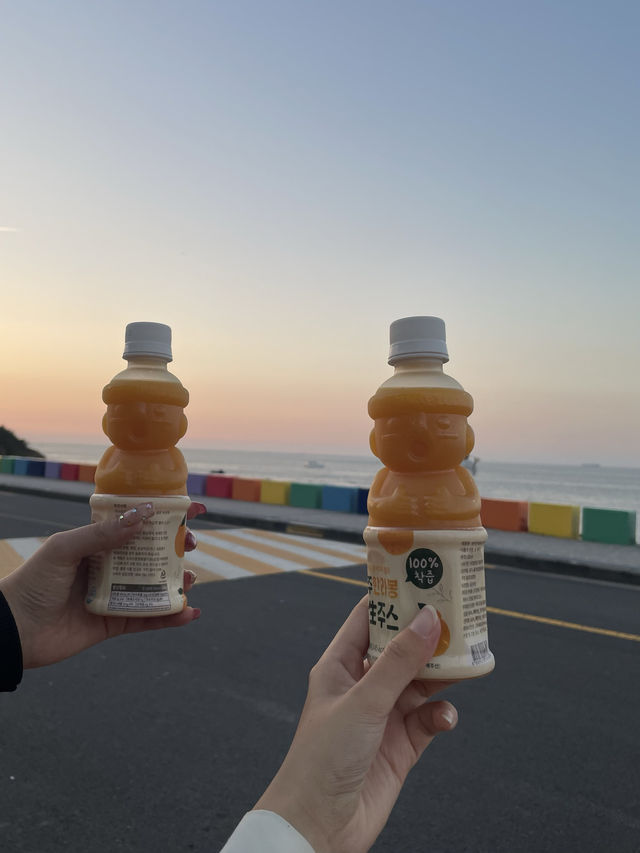 韓国　チェジュ島の夕日映えフォトスポット🌇