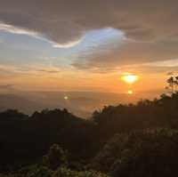 Sunset with cup of tea
