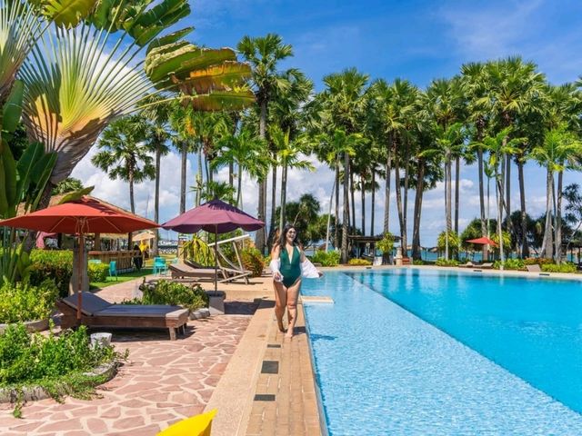 ที่พักน่ารักริมหาดนาจอมเทียนบรรยากาศดี 