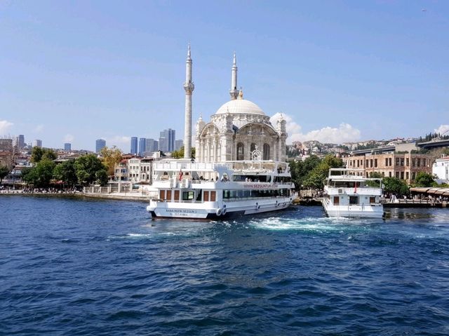 Bosphorus River view between Europe and Asia