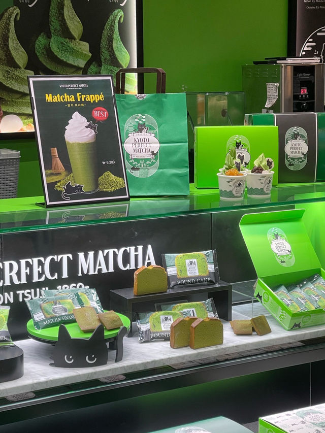 💚힙한 신상 카페 교토퍼펙트말차 잠실롯데월드몰점