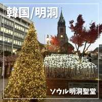 【韓国：明洞】明洞聖堂のクリスマス🎄