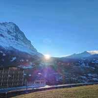 Beautiful snow mountain in Grindelwald
