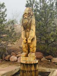 Check out this Big Foot Statue!