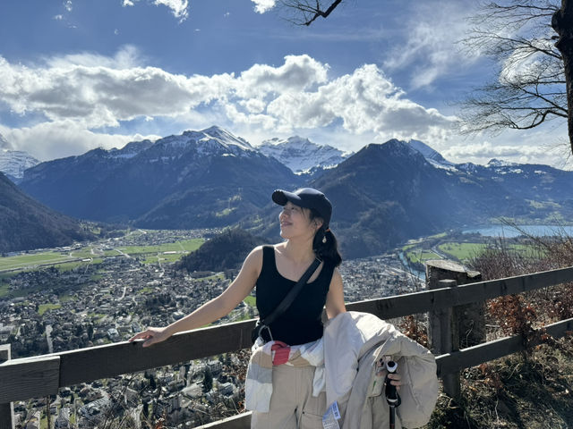 Hiking Up Harder Kulm in March: A Swiss Adventure! 🏔️