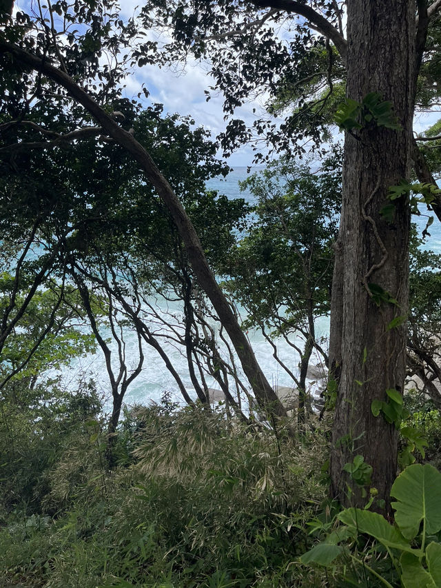 Hiking our way to Phuket’s hidden beach 🏝️ 