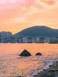 영도 흰여울문화마을의 불타는 노을🧡
