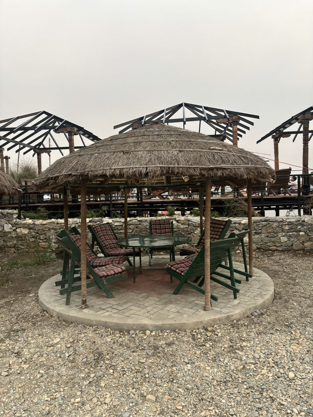 Drinks by the river in Nepal!