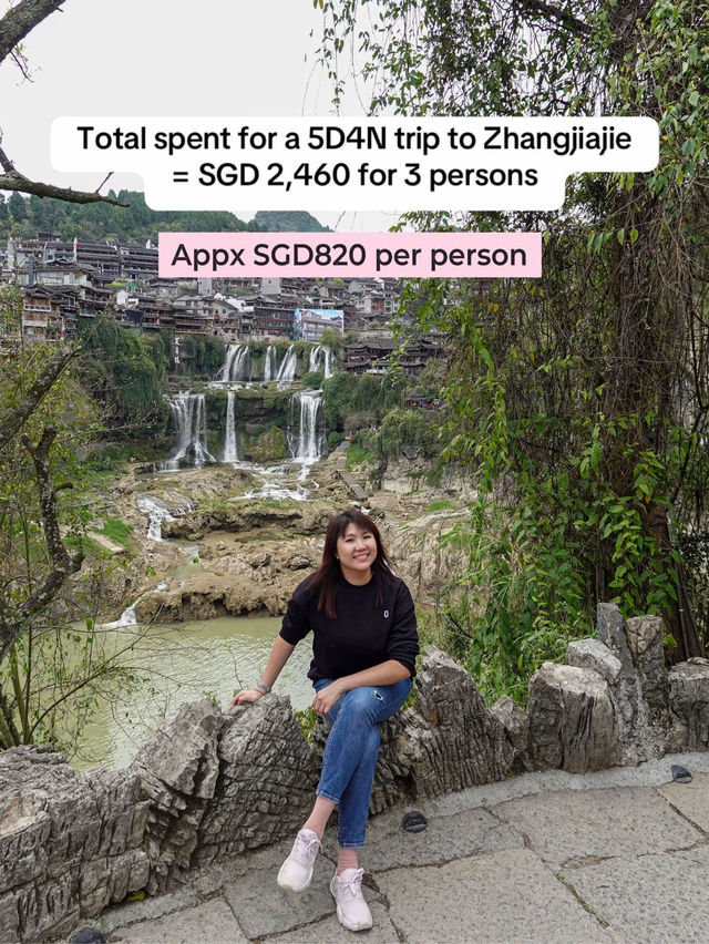 How much I spent for my 5D4N trip to Zhangjiajie? 