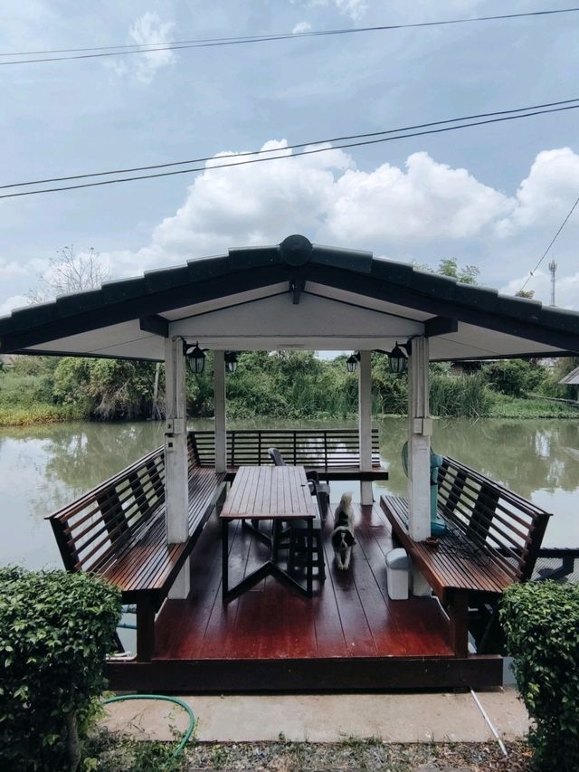 SHINE 'S COFFEE คาเฟ่ริมคลอง ปากเกร็ด นนทบุรี