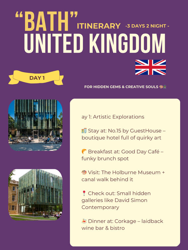 Bath 3-days itinerary 