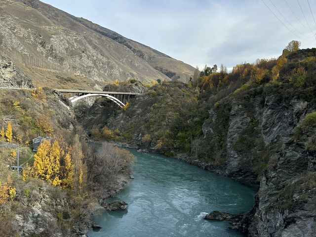 Awesome view from the Kawarau Suspension Bridge