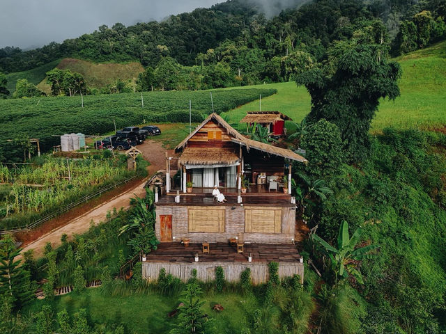 ที่พักน่านหน้าฝนระหว่างทางบ้านสะปัน-ห้วยโทน🌿