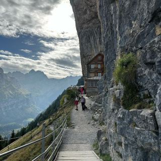 🏔️ “The Cliffside Inn That Time Forgot: A Pilgrimage to Aescher-Wildkirchli”