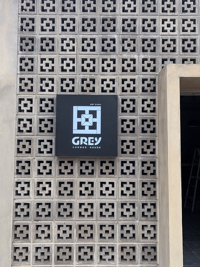 Grey corner house 