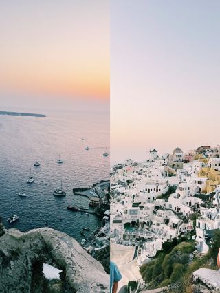 A Day in Santorini Sparkling Under the Sun