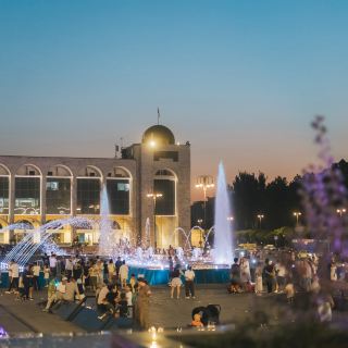 Take some night view snapshots at Ala-Too Square that will make people say, "Where did you go?!"