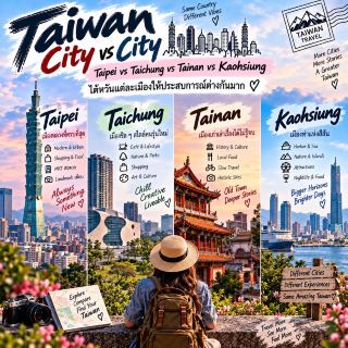 Taiwan City vs City 🏙️Taipei vs Taichung vs Tainan vs Kaohsiung