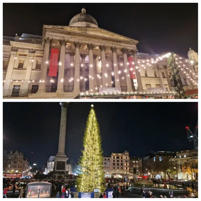 🏰🇬🇧 Trafalgar Square Christmas Market! 🎉🛍️ 