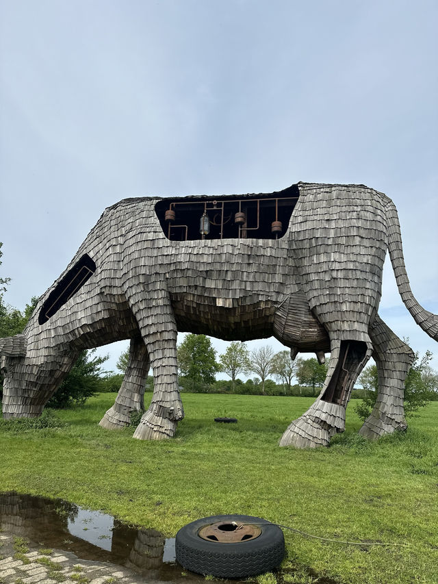 Big Cow Art Piece Along Andreas Schotel Wander Route
