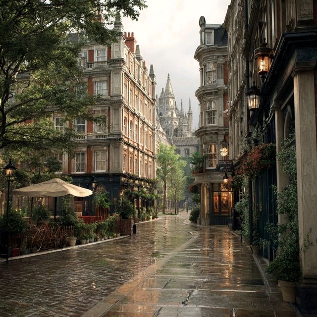 Rain is better than a little bit of rain 😍🤯 Beautiful London