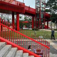 Lady in Red 📍Red Ribbon Bridge, Shenzhen. 