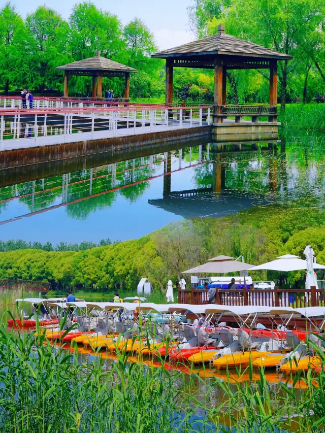 Escape the hustle and bustle of the city, Tongli National Wetland Park takes you into a fairy tale world