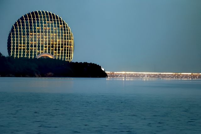北京的一處重要地標——雁栖島。