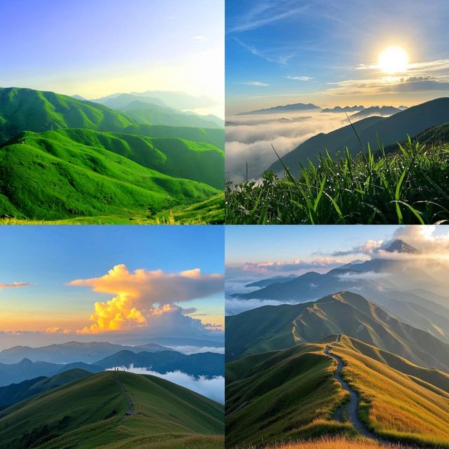 山頂上的草原，雲端上的邂逅，武功山等你來