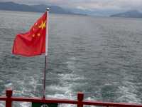 去東江湖白廊乘船觀光也太愜意了吧——湖南郴州