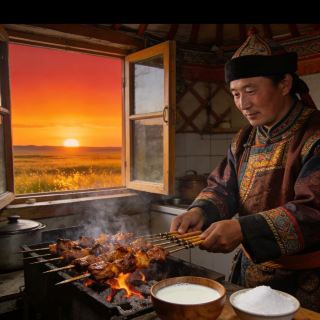 Grassland sunset, so beautiful it brings tears