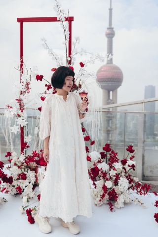 The most romantic thing I can imagine is a cloud-based wedding combined with a rose-scented afternoon tea.