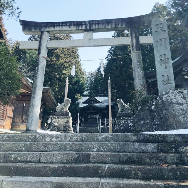 Amagawa Shrine in Nagano