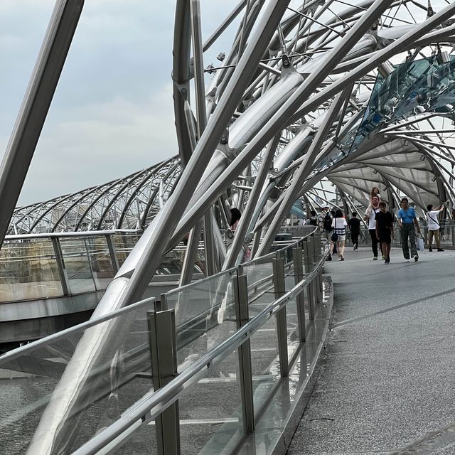 The Aesthetic Spiral Bridge in Singapore