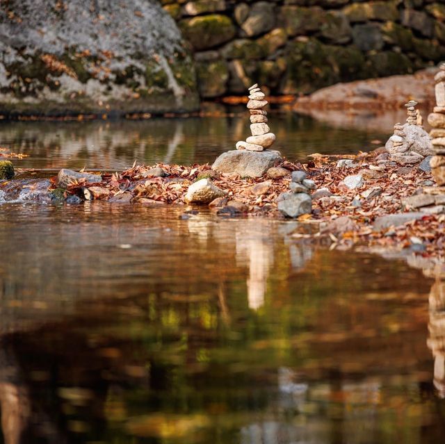 Beautiful Autumn View of Beopjusa Temple