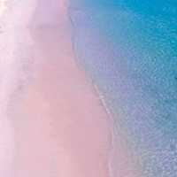 The charming pink beach