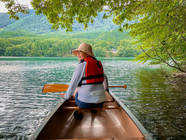 【長野】エメラルドグリーンの青木湖でのカヤック体験🛶